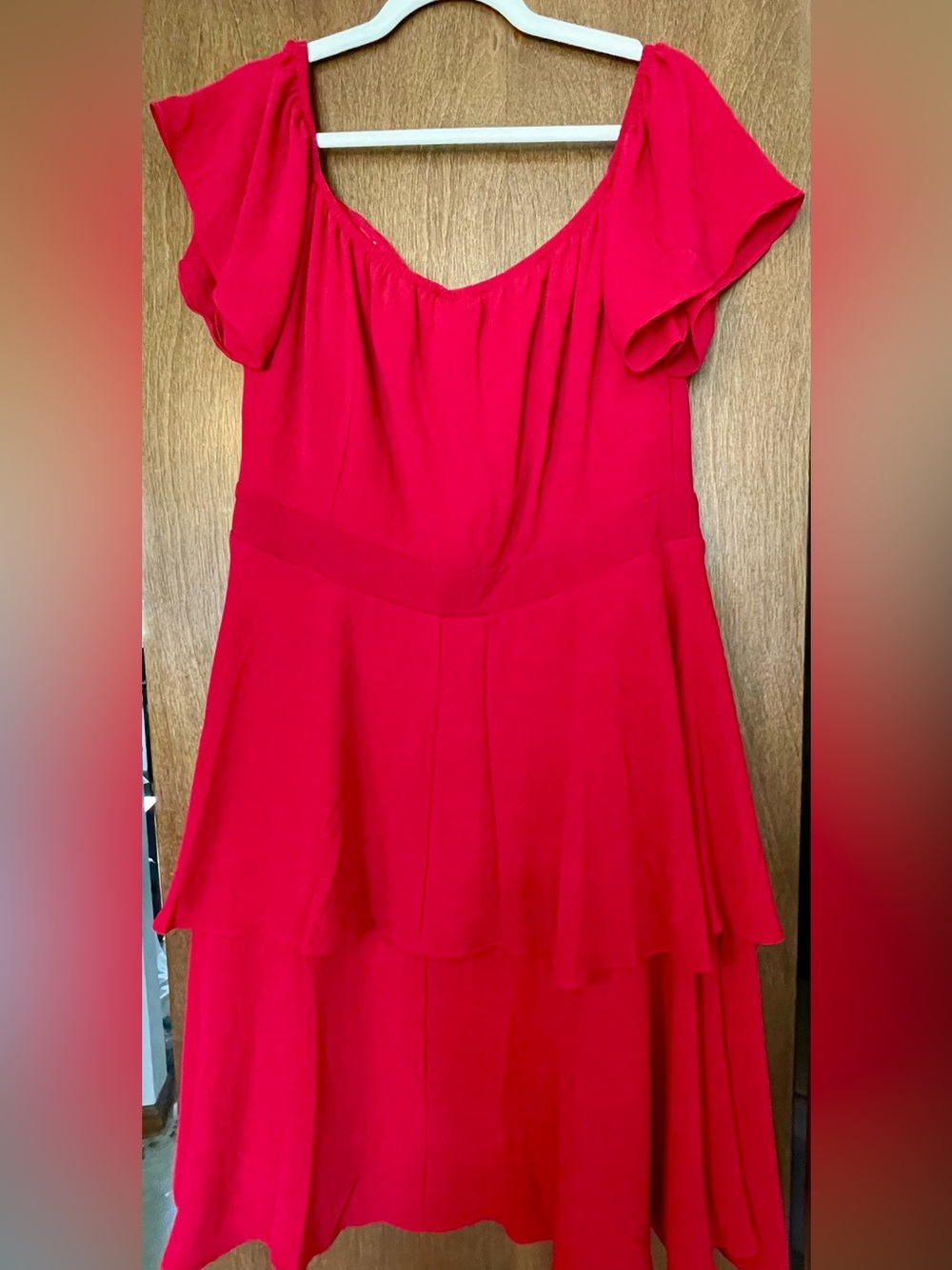 City Chic True Romance Red Flutter Dress | Plus Size | 18